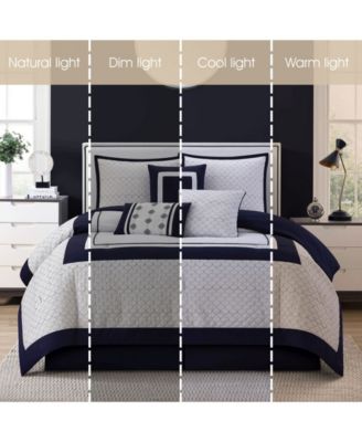 Navina Geometric 7-Pc. Comforter Set, California King