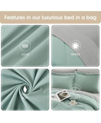 Arelia Geometric 7-Pc. Comforter Set, Queen