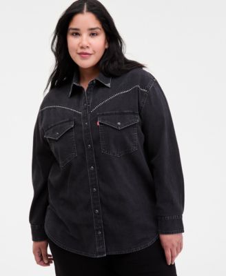 Plus Size Sawyer Western Pocket Detail Shirt