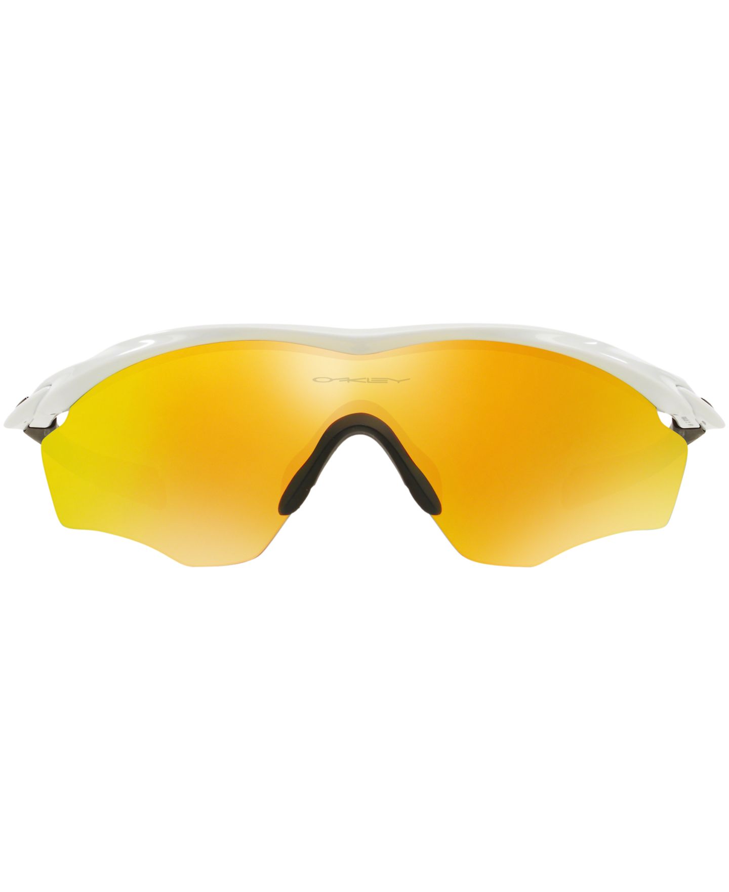 Женские солнцезащитные очки Oakley OO9343 M2 Frame XL, цвет: Белый блестящий / Оранжевый — фото 2