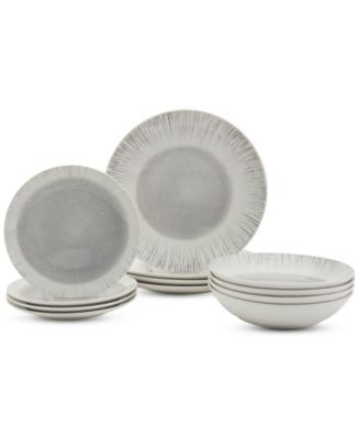 Haven Laguna Grey 12 Pc. Dinnerware Set, Service for 4