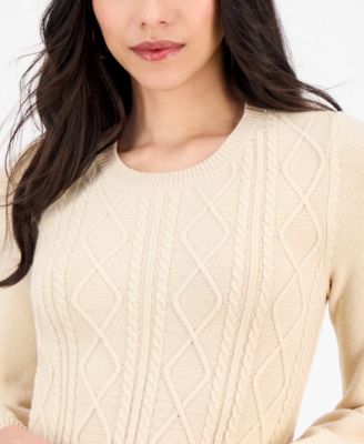 Petite Cable-Knit Sweater Dress