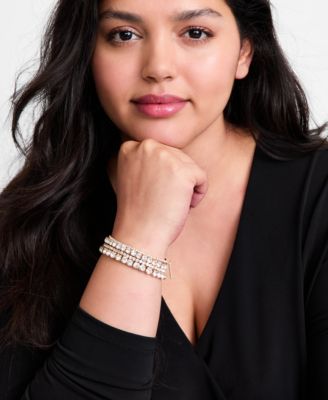 4-Pc. Set Crystal Stretch Bracelets, Macy's Exclusive
