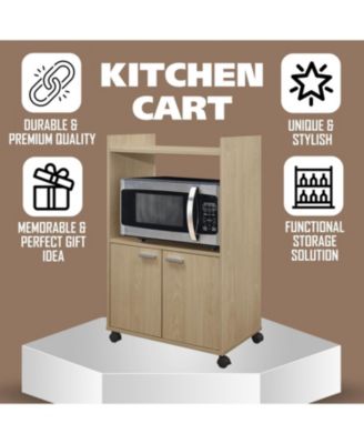 Ayla 2-Door Kitchen Microwave Cart