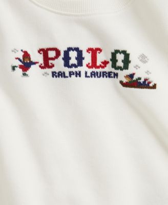 Baby Girls' Logo Fleece Sweatshirt and Pants, 2-Piece Set