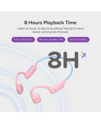 Headphones Airwaves  Air Conduction Open Ear Wireless Bluetooth Headphones with Mic for Kids 4-12, 85dB Safe Limit, Durable, IPX5 Waterproof