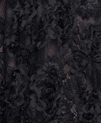 Women's Strapless Lace Midi Dress