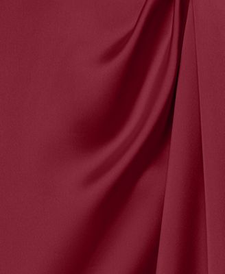 Women's Off-The-Shoulder Short Sleeve Satin Long Dress