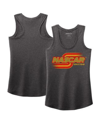 NASCAR - Women's Heather Charcoal Name Number Racer Back Tri-Blend Tank Top