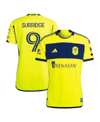 adidas - Men's Sam Surridge Yellow Nashville SC 2024 The 615 Kit Authentic Player Jersey