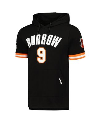 Men's Joe Burrow Black Cincinnati Bengals Player Name Number Hoodie T-Shirt