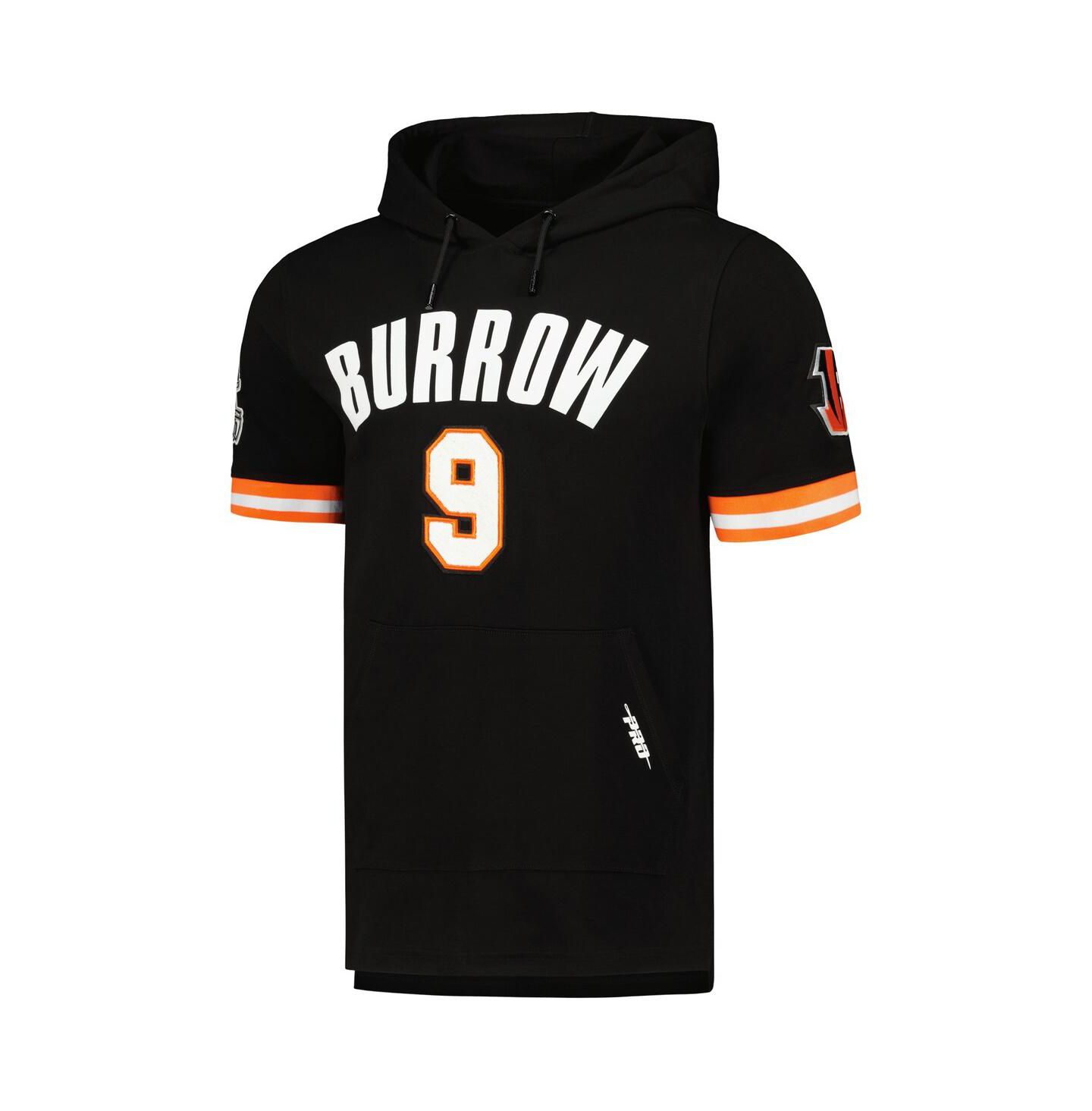Мужское худи Pro Standard Joe Burrow Black Cincinnati Bengals Player Name & Number T-Shirt — фото 2