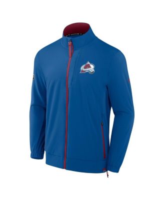 Men's Blue Colorado Avalanche Authentic Pro Rink Coaches Full-Zip Jacket