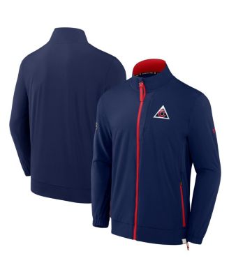 Fanatics - Men's Navy Colorado Avalanche Woven Rink Full-Zip Jacket