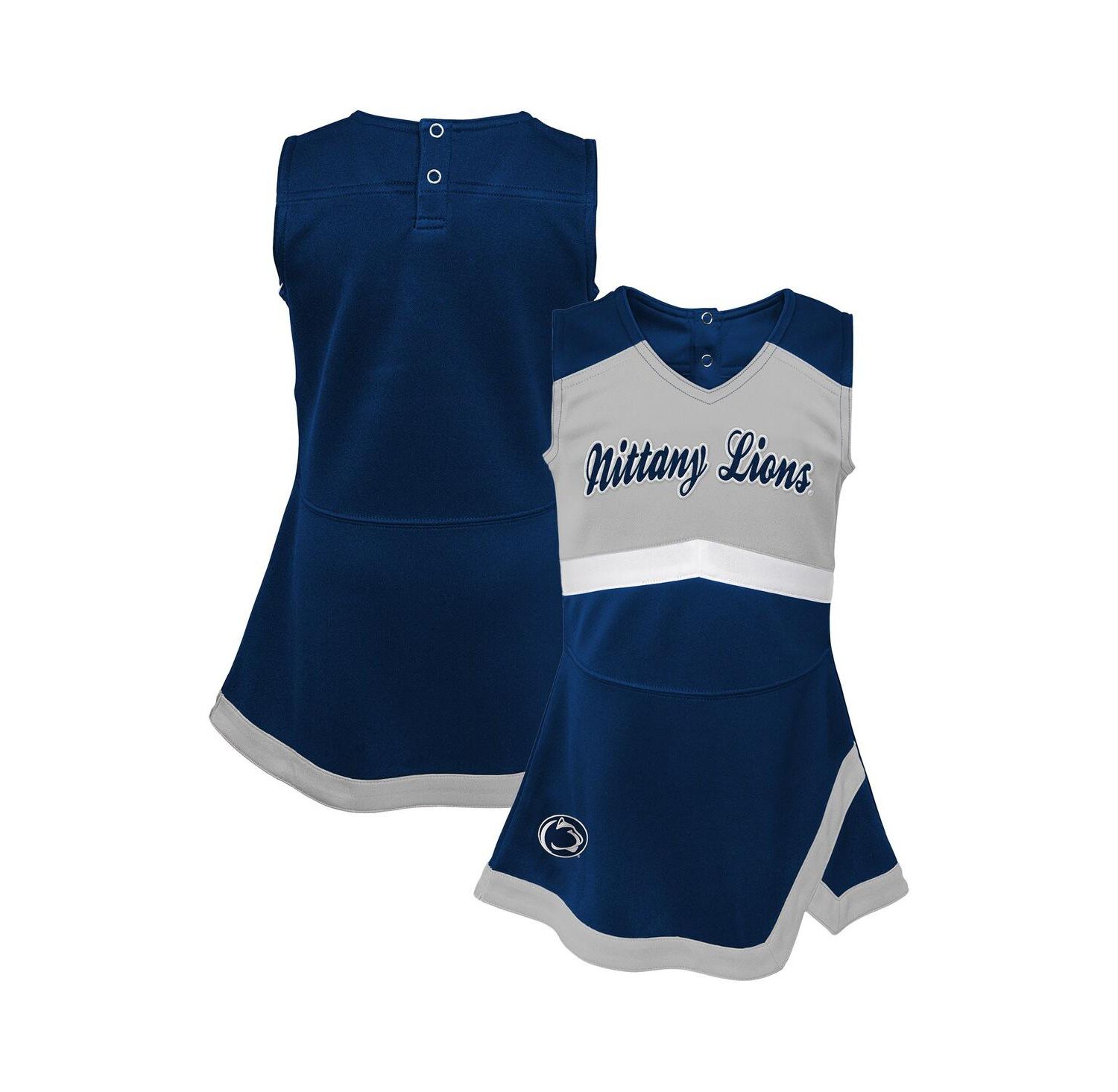 Big Girls Navy Penn State Nittany Lions Cheer Captain Jumper Dress