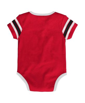 Baby Boys and Girls Red Detroit Red Wings Hockey Jersey Bodysuit