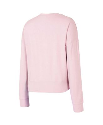 Women's Pink Georgia Bulldogs Elevation Tri-Blend Long Sleeve Top and Short Set