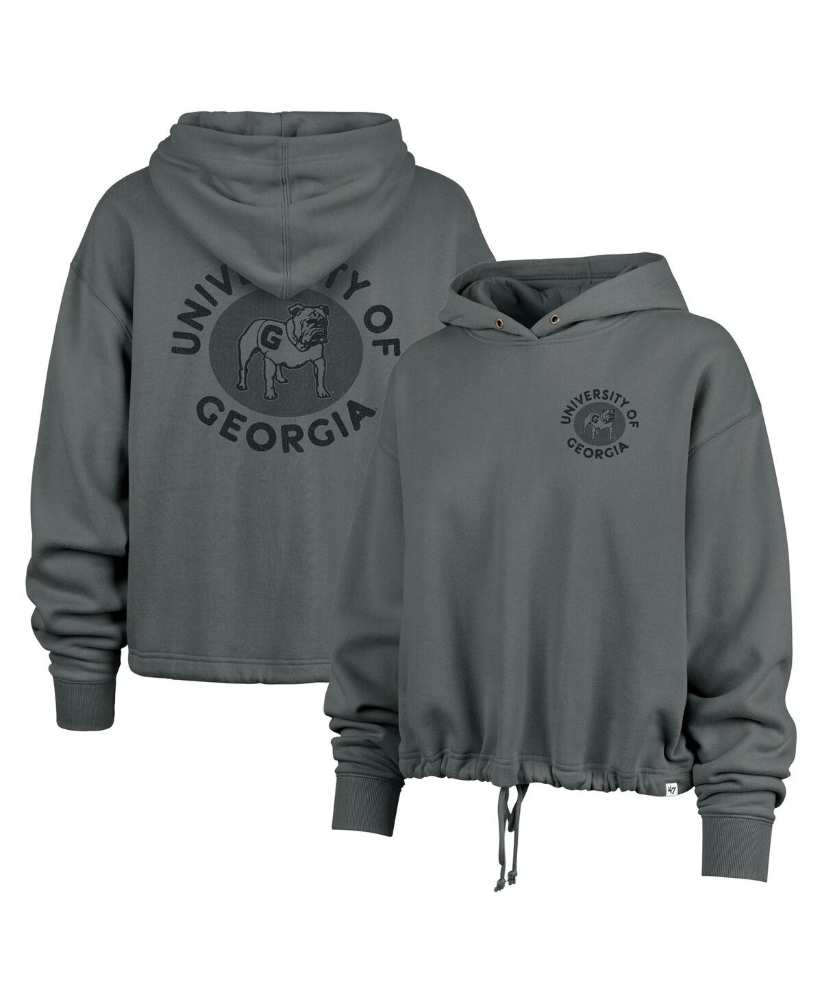 47 Brand Women's Gray Georgia Bulldogs Luminance Dot Venice Pullover Hoodie