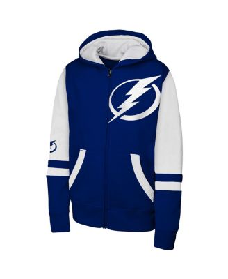 Big Boys and Girls Blue Tampa Bay Lightning Face Off Full-Zip Hoodie