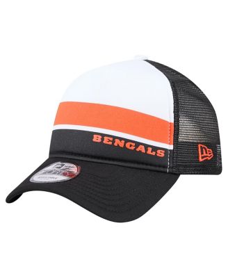 New Era - Preschool Black Cincinnati Bengals Sport Night Color Block 9FORTY A-Frame Trucker Adjustable Hat