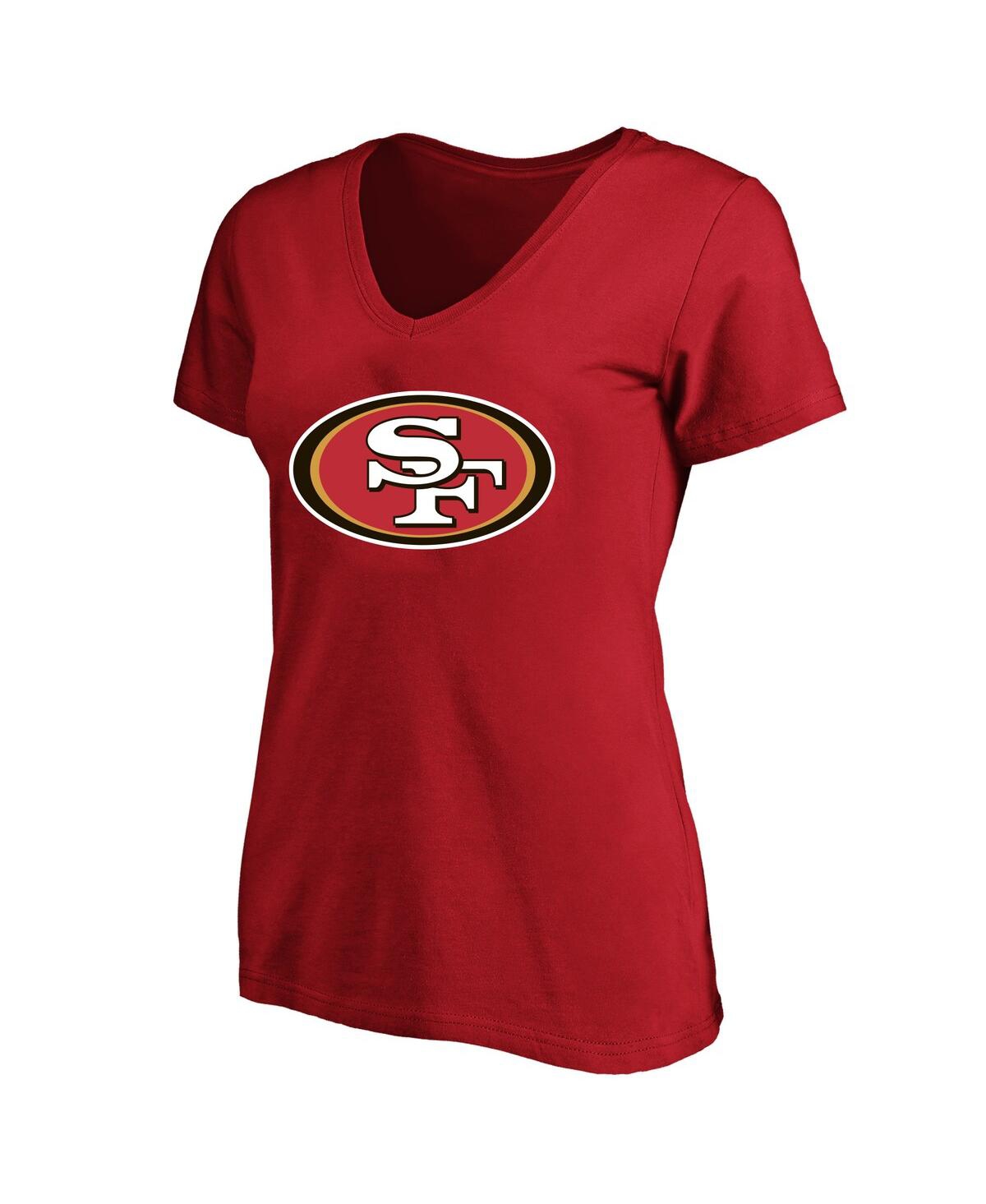 Fanatics Women's Brock Purdy Scarlet San Francisco 49ers Plus Size Fair Catch Name Number Scoop Neck T-shirt In Red