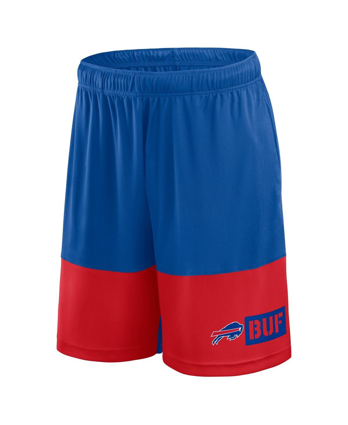 Fanatics Men's Royal/red Buffalo Bills Big Tall Best Of The Best Performance Shorts In Blue