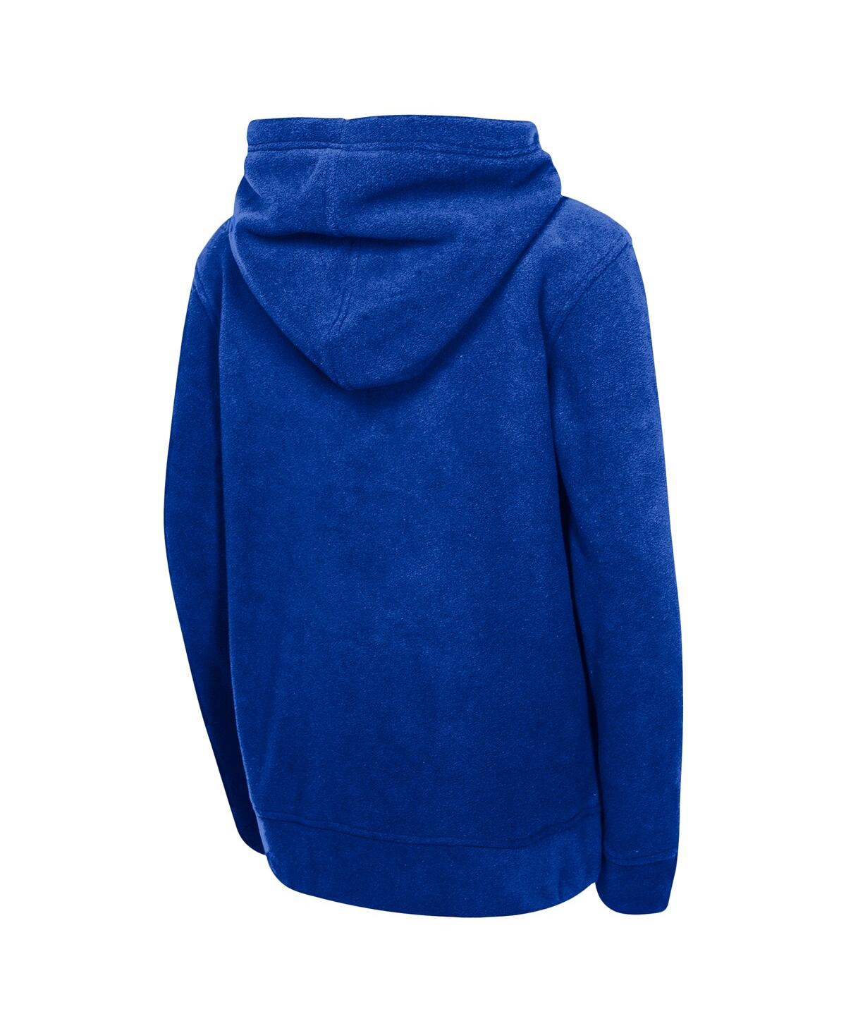 Outerstuff Big Boys And Girls Royal Philadelphia 76ers Key Line Sherpa Full-zip Hoodie In Blue