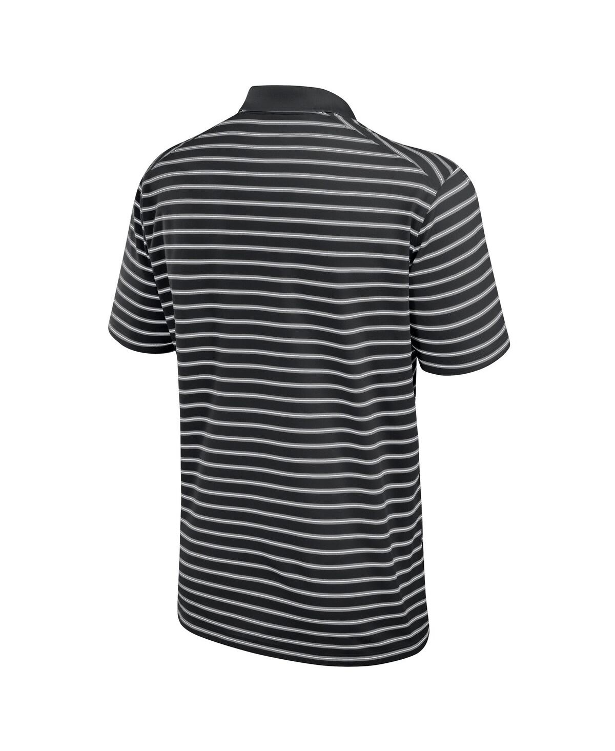 Nike Black Rutgers Scarlet Knights Victory Stripe Performance Polo In Black
