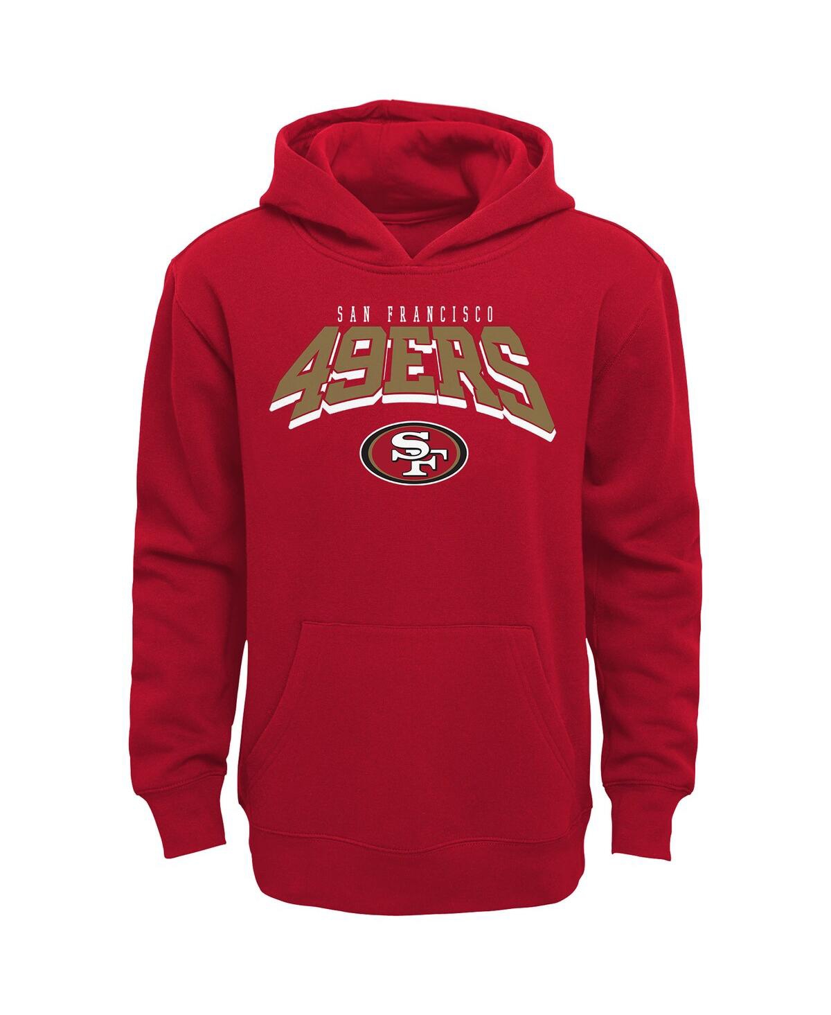 Outerstuff Toddler San Francisco 49ers Dynamic Duo Fleece Pullover Hoodie And Sweatpants Set In Red