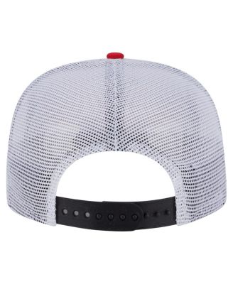 Men's Black/Red Houston Rockets Throwback Dye Golfer Snapback Hat