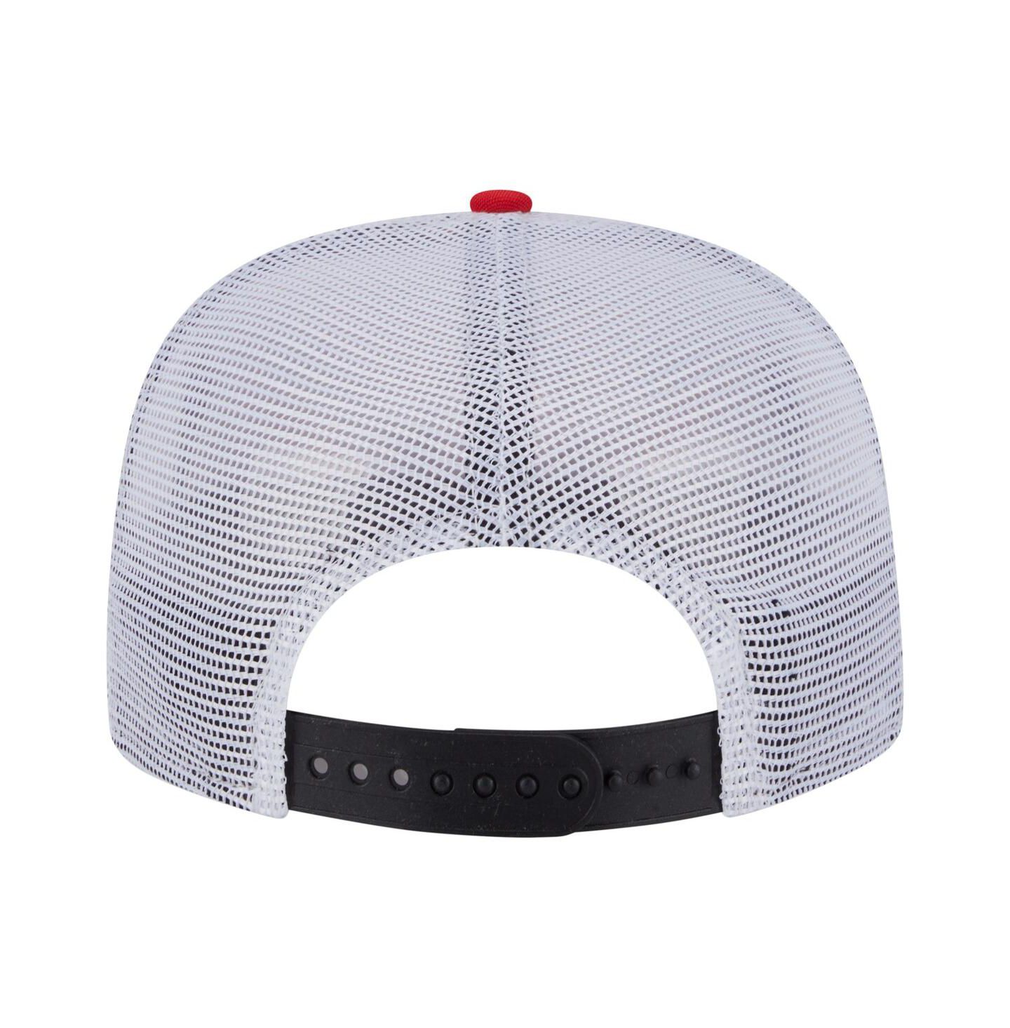 Мужская кепка New Era Black/Red Houston Rockets Throwback Dye Golfer Snapback Hat — фото 4