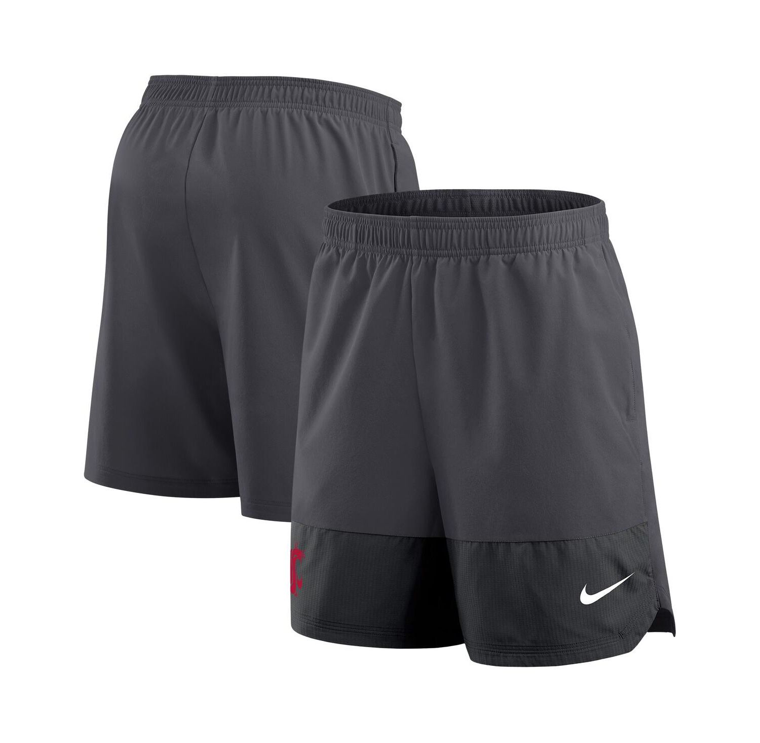 Men's Anthracite Washington State Cougars 2025 Sideline Performance Shorts