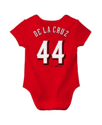 Newborn Elly De La Cruz Red Cincinnati Reds Name Number Fuse Bodysuit