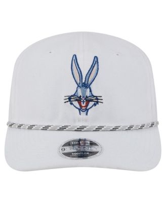 Big Boys and Girls Bugs Bunny White Looney Tunes Multi Rope 9SEVENTY Stretch-Snap Hat