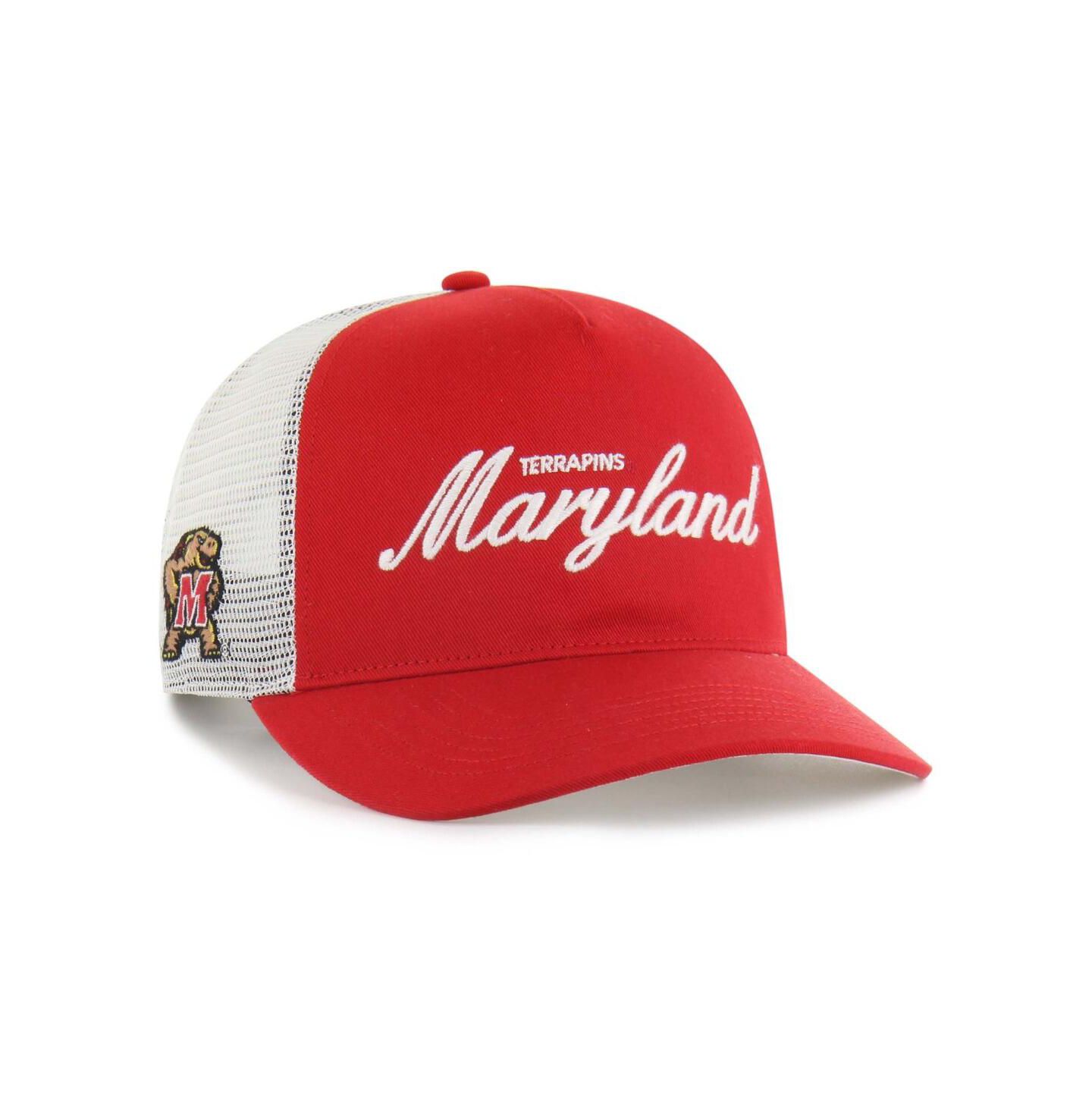 Кепка '47 Brand Red Maryland Terrapins Contemporary Basics Foundation Trucker Hitch Adjustable Hat — фото 1