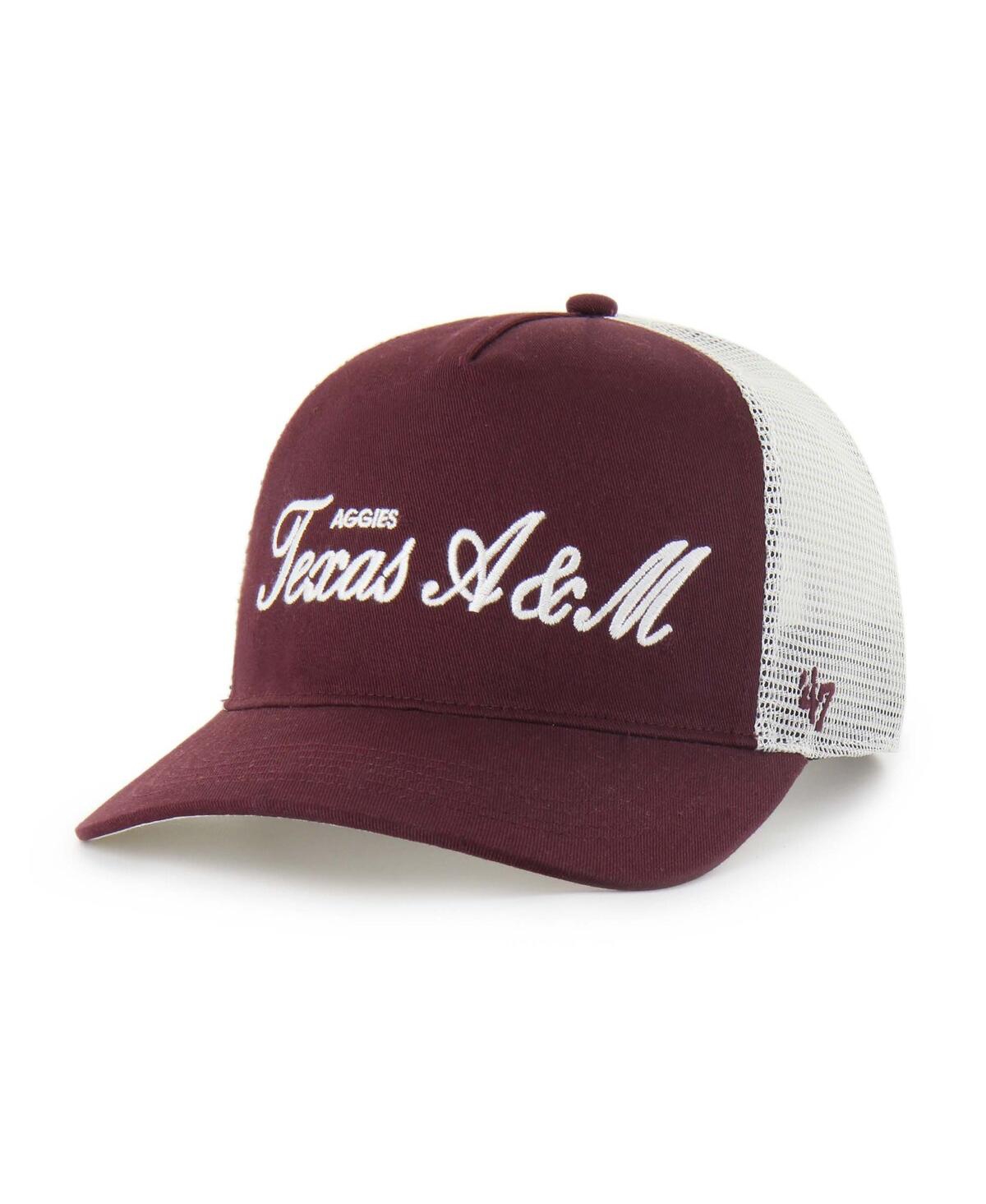 47 Brand Men's And Women's Maroon Texas A&m Aggies Contemporary Basics Foundation Trucker Hitch Adjustable Ha In Burgundy