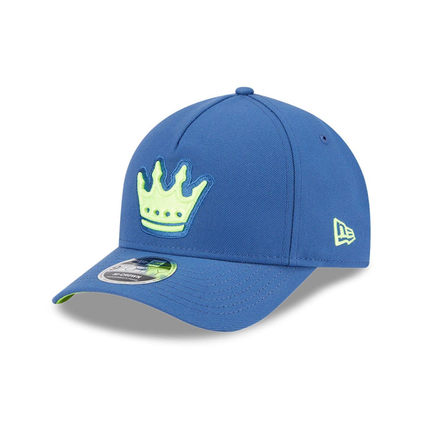 Мужские головные уборы New Era Blue Charlotte FC 2025 Jersey Hook 9FORTY M-Crown Adjustable Hat — фото 1