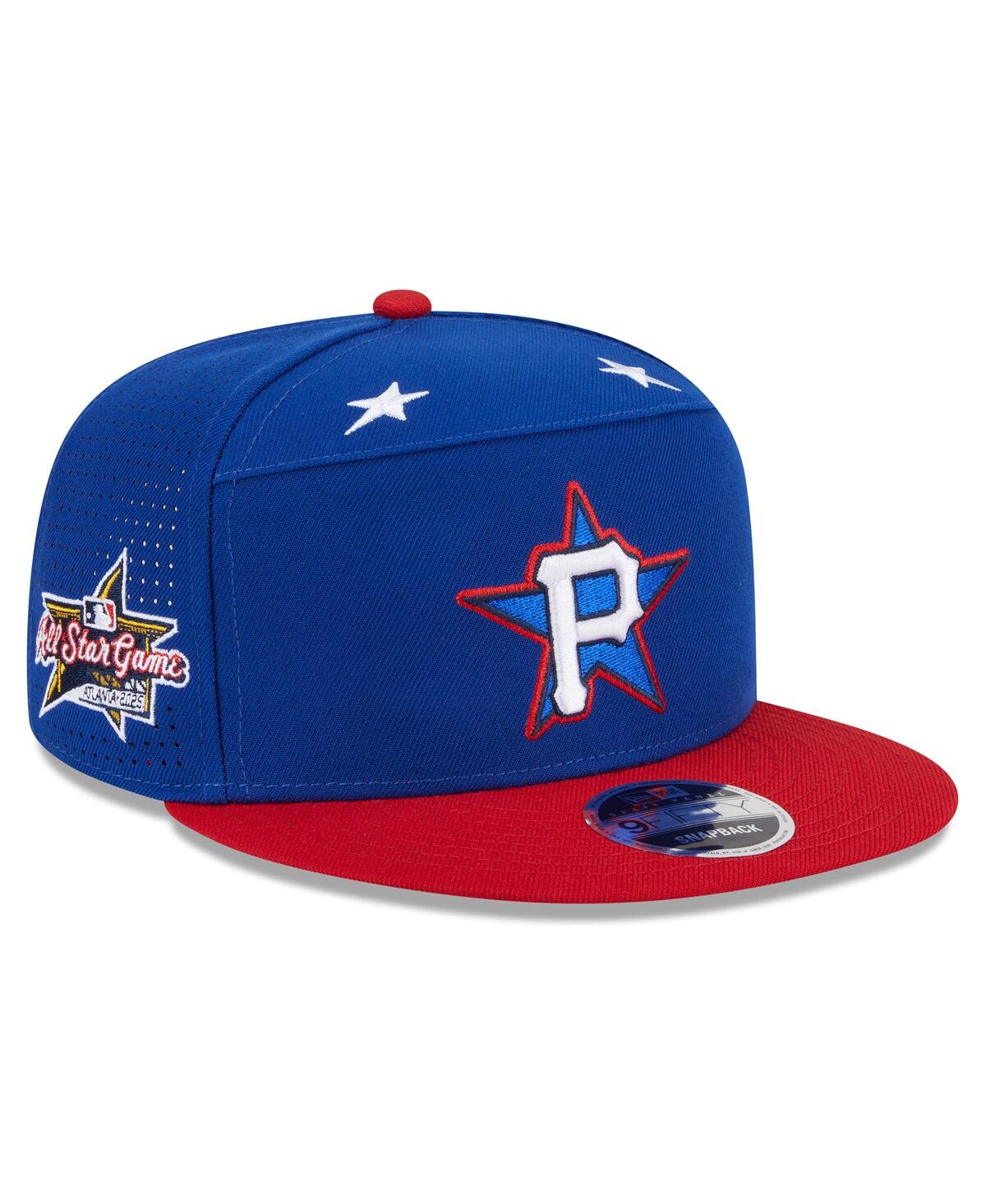 Men's Blue/Red Pittsburgh Pirates 2025 Mlb All-Star Game Workout Side Patch 9FIFTY Snapback Hat - Blue, Red