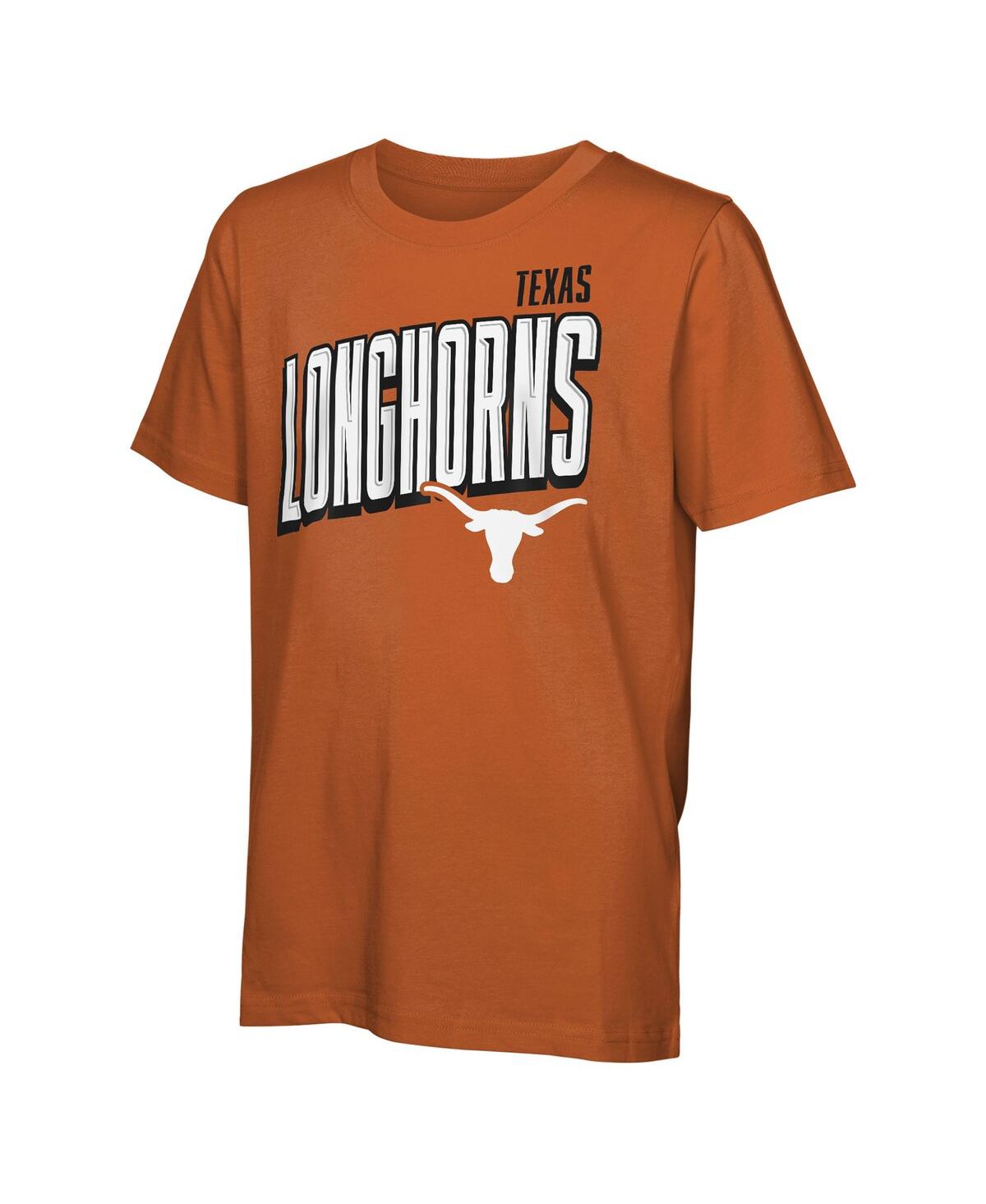 Outerstuff Big Boys And Girls Texas Longhorns In The Mix T-shirt Combo Set In White