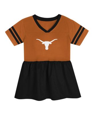 Girls Preschool Texas Orange/Black Texas Longhorns Stadium Lights Fashion Jersey Dress