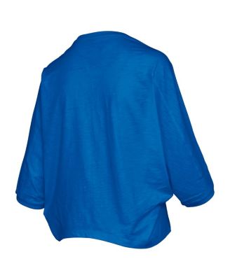 Women's Royal Florida Gators Midi Arch Over Logo Oversized T-Shirt