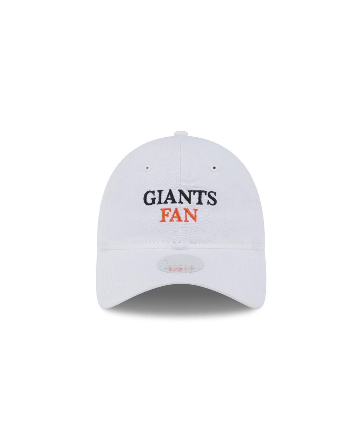 New Era Women's White San Francisco Giants Team Fan 9twenty Adjustable Hat In White