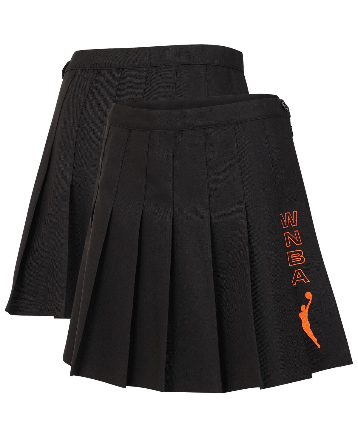 Round21 Men's And Women's Black Wnba Game On Tennis Skirt