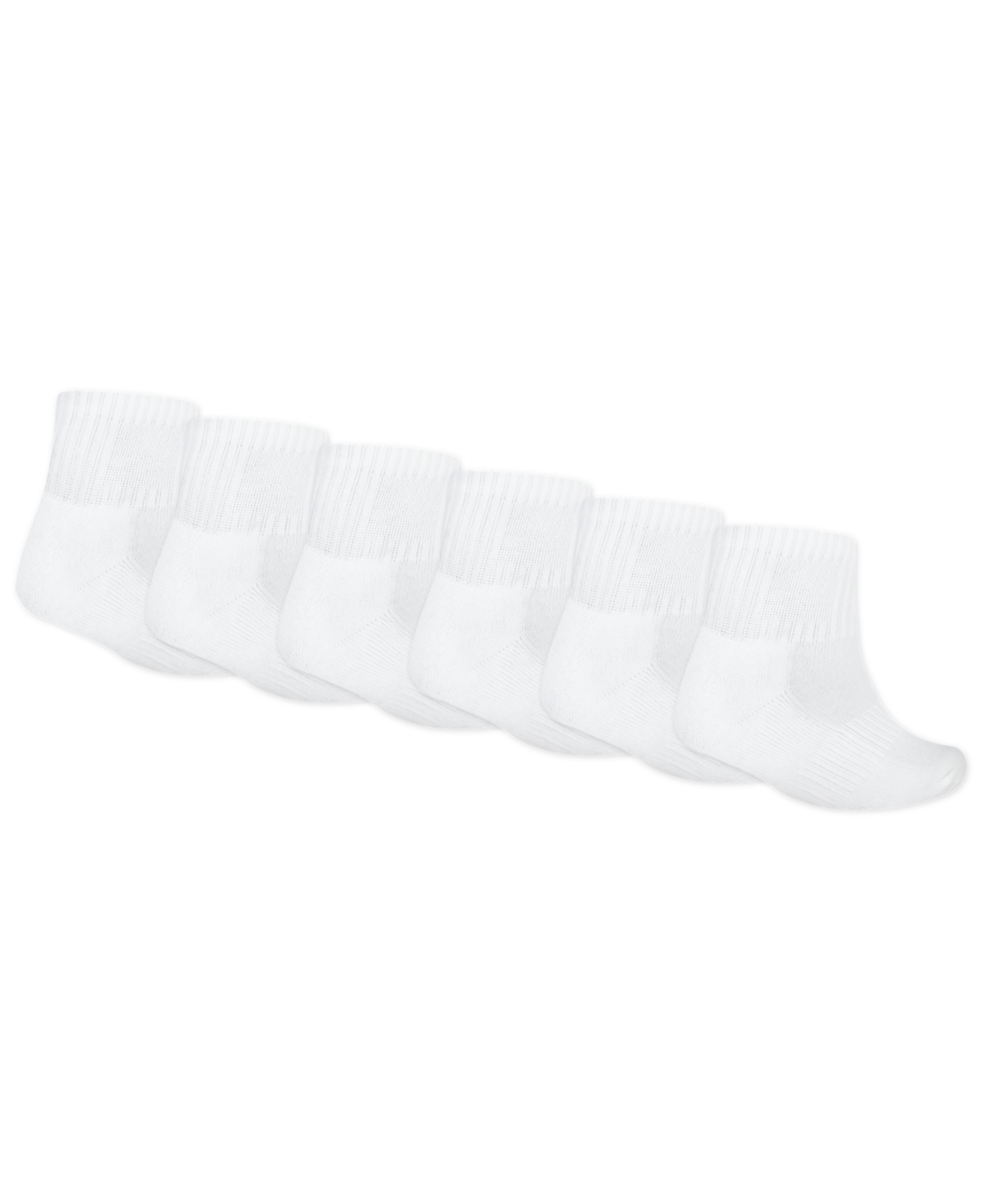 Abercrombie Little Kids 6-pack Neutral Ankle Socks In White