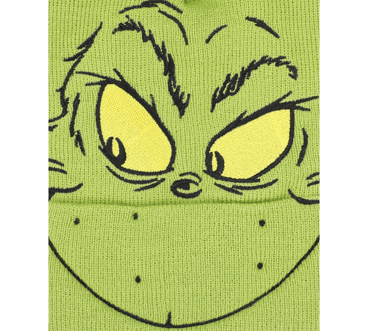 Bioworld Big Boys 2-piece Rib Knit Grinch Hat And Matching Glove Set In Green