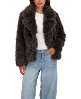 Women's Long Hair Faux Fur Jacket