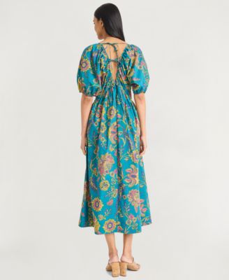Women's Paisley Printed Midi Dress