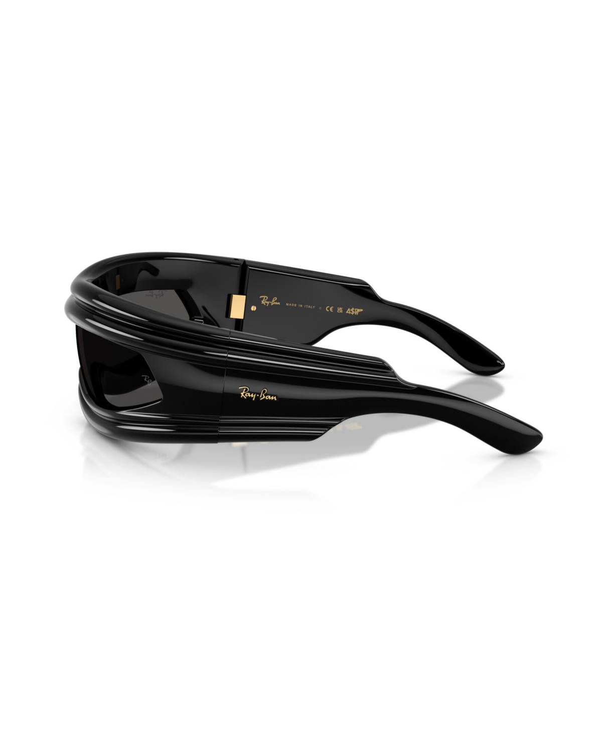 Ray Ban Unisex Ultra Wrap 001 Next Generation Collection Sunglasses, Rb4943 In Black