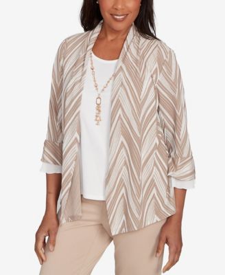 Petite Exploded Chevron Two in One Top