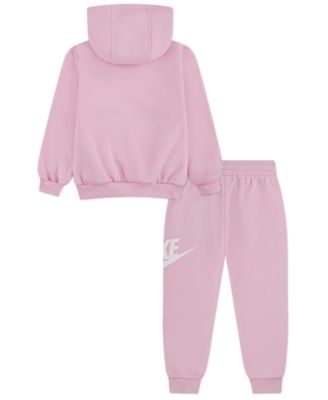 Girls 2T-6X 2-Piece Club Fleece Hoodie and Pants Set